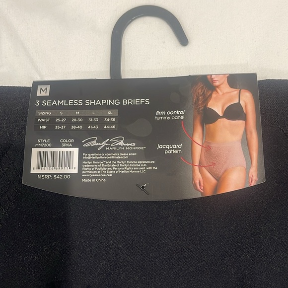 ❤️NEW!!❤️ Marilyn Monroe 3pck of seamless shaping Briefs. - Picture 10 of 12